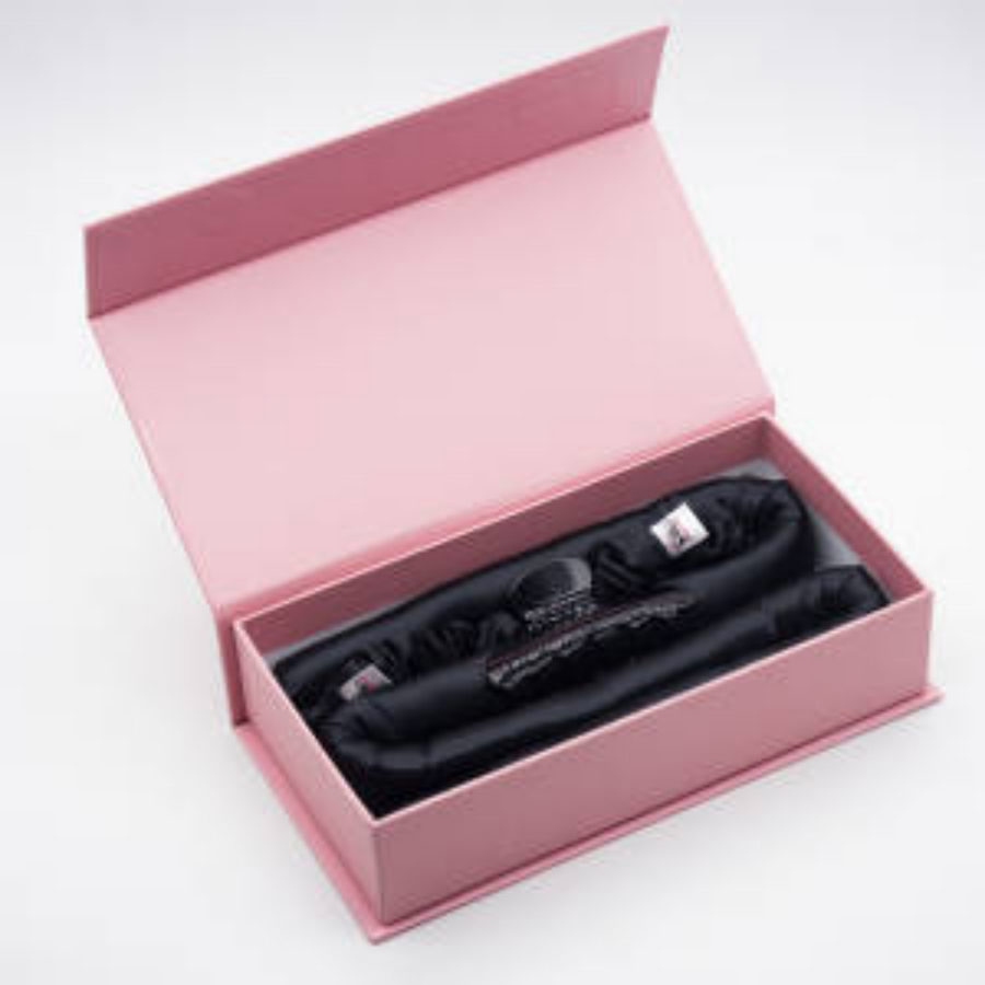 Heatless Ribbon Roller Curler Kit Black - 100% Mulberry Silk - Dilly's Collections - Hair Beauty and Lifestyle Products