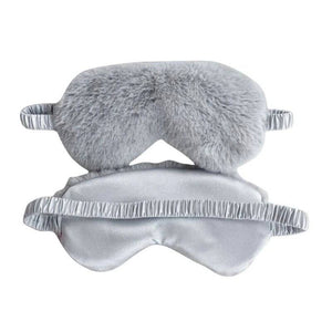 Eye Mask - Grey & Fluffy - Dilly's Collections -  Hair Beauty and Lifestyle Products Australia