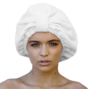 Hair Turban - White Microfibre - Dilly's Collections -  Hair Beauty and Lifestyle Products Australia