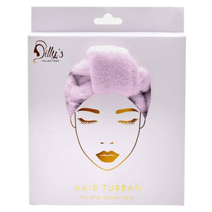 Hair Turban - Purple Microfibre - Dilly's Collections - Hair Beauty and Lifestyle Products Australia