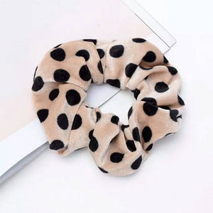 Scrunchies - Velvet Spotty - 2 Pack - Dilly's Collections -  Hair Beauty and Lifestyle Products Australia