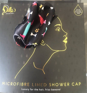 Shower Cap - Microfibre Lined - Toddlers Ages 1 - 3 - Dog Print - Dilly's Collections -  Hair Beauty and Lifestyle Products Australia