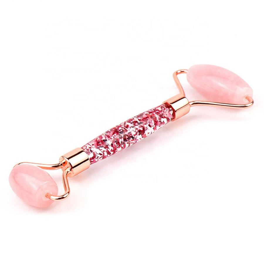 Facial Roller and Gua Sha Set - Nephrite Rose Quartz - Dilly's Collections - Hair Beauty and Lifestyle Products Australia