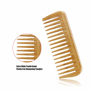 Bamboo Hair Brush and Comb Set - Dilly's Collections - Hair Beauty and Lifestyle Products Australia
